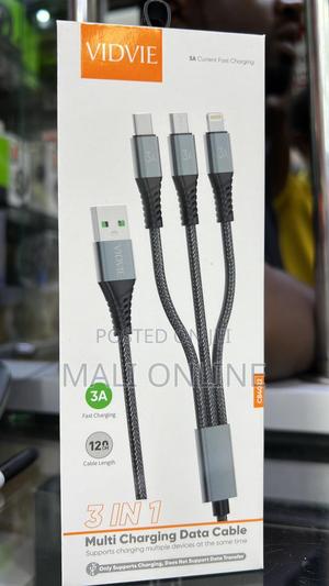 3-in-1multi- Charging Data Cable 1.2m 3A Fast Charging - thumbnail 2