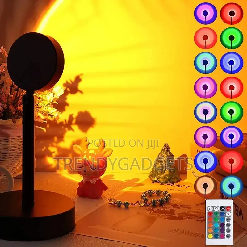 Sunset Lamp Aesthetic Room Decor