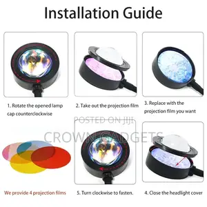 Led Sunset Lamp With Remote