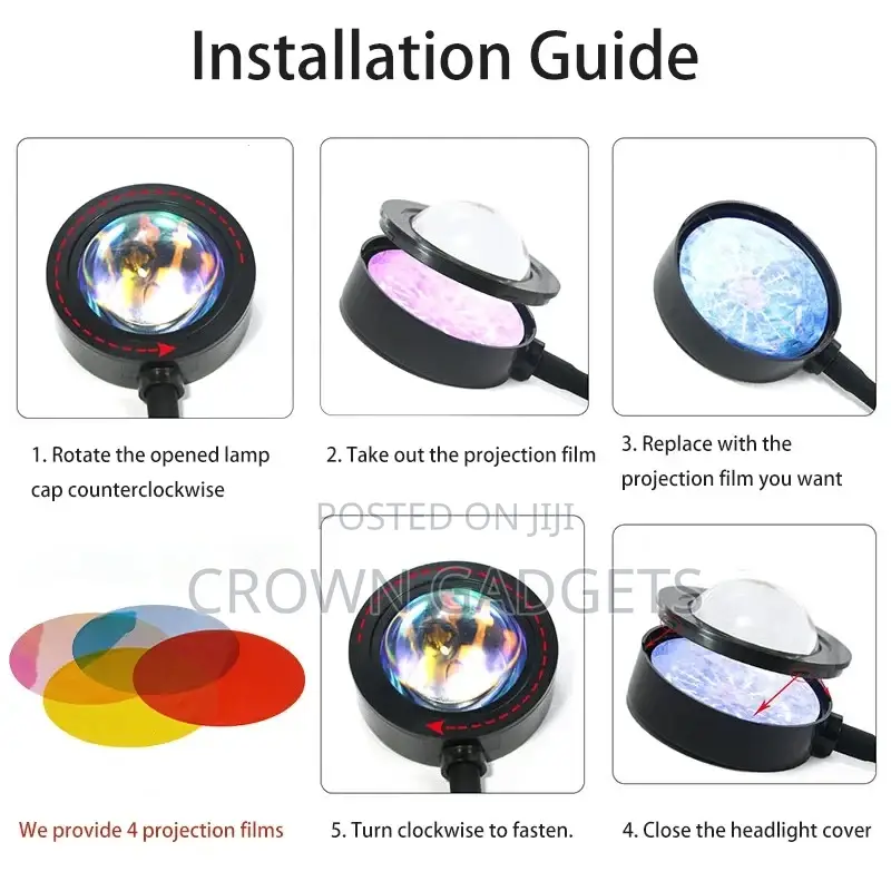 Led Sunset Lamp With Remote
