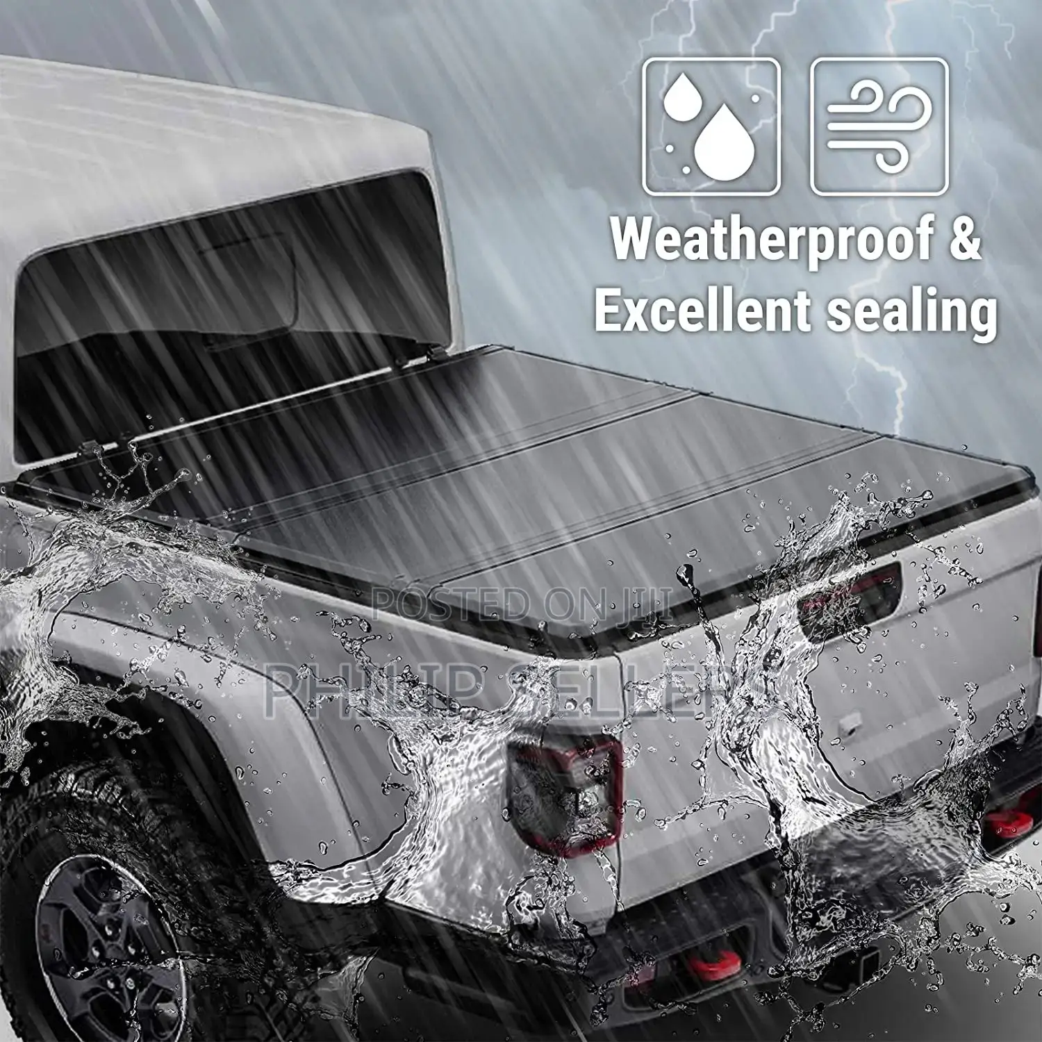 Custom-Fit Pickup Truck Tonneau Trifold Covers for Aluminum