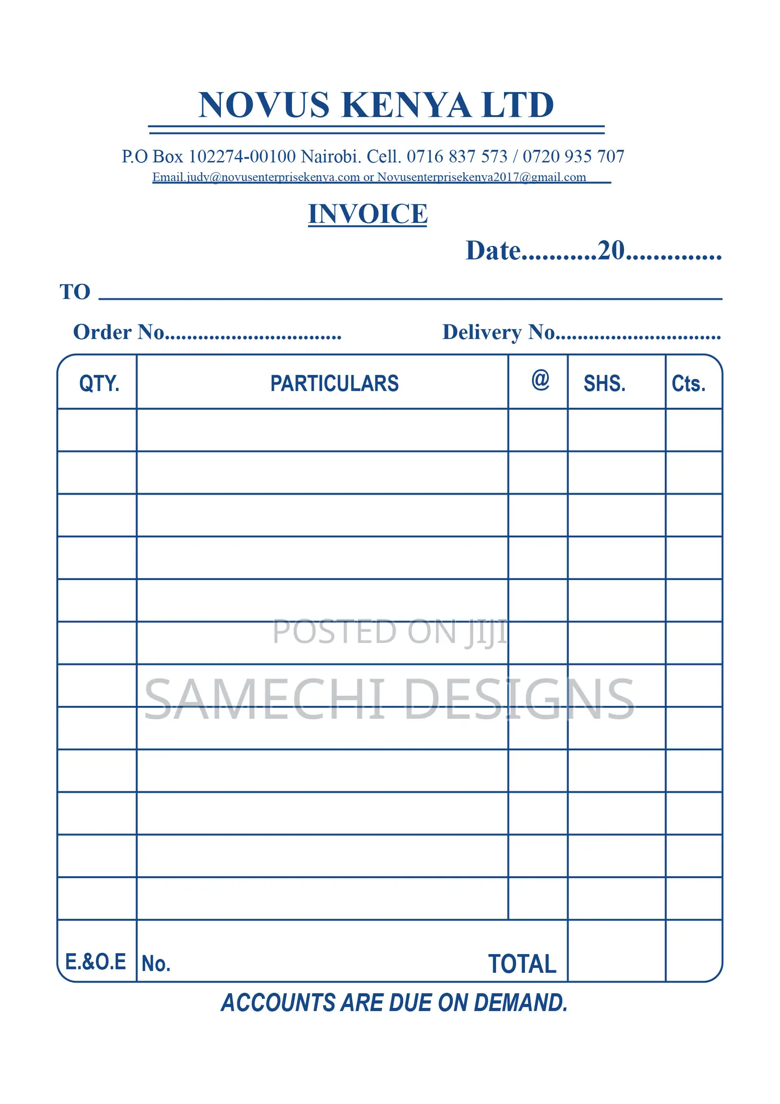 Receipt Books Printing