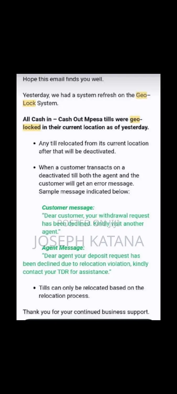 Mpesa Aggregated Line