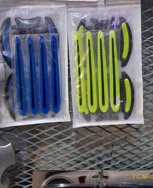 8pc Luminous Green or Blue Door Stickers - main view