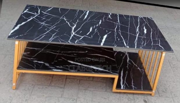 Rectangular Black Marble Coffee Table