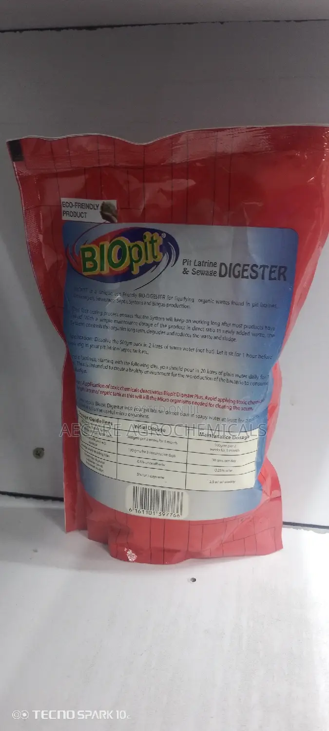 Biopit Pit Latrine and Sewage Digester 500 Grams