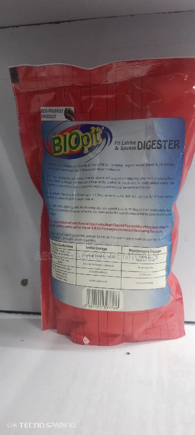 Biopit Pit Latrine and Sewage Digester 500 Grams