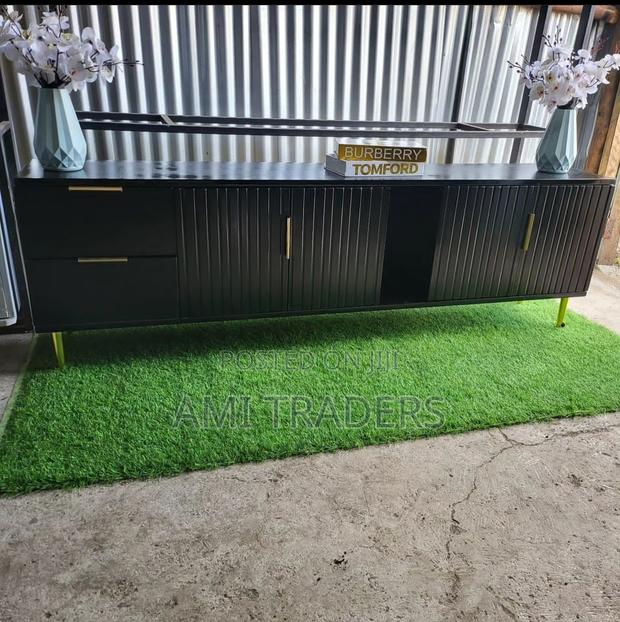 Black Designer Tv Stand - main view