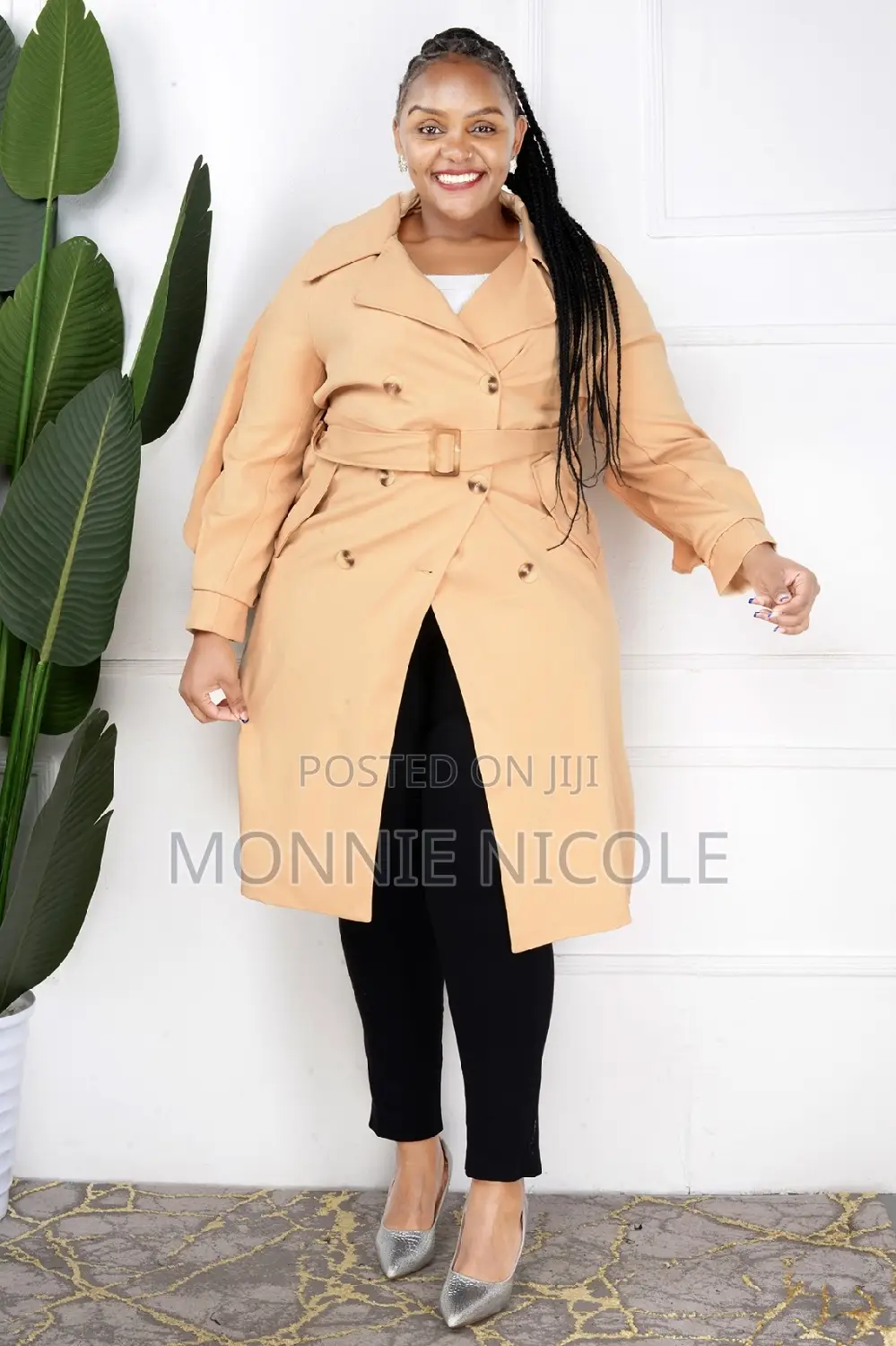 Long Classy Trench Coat.