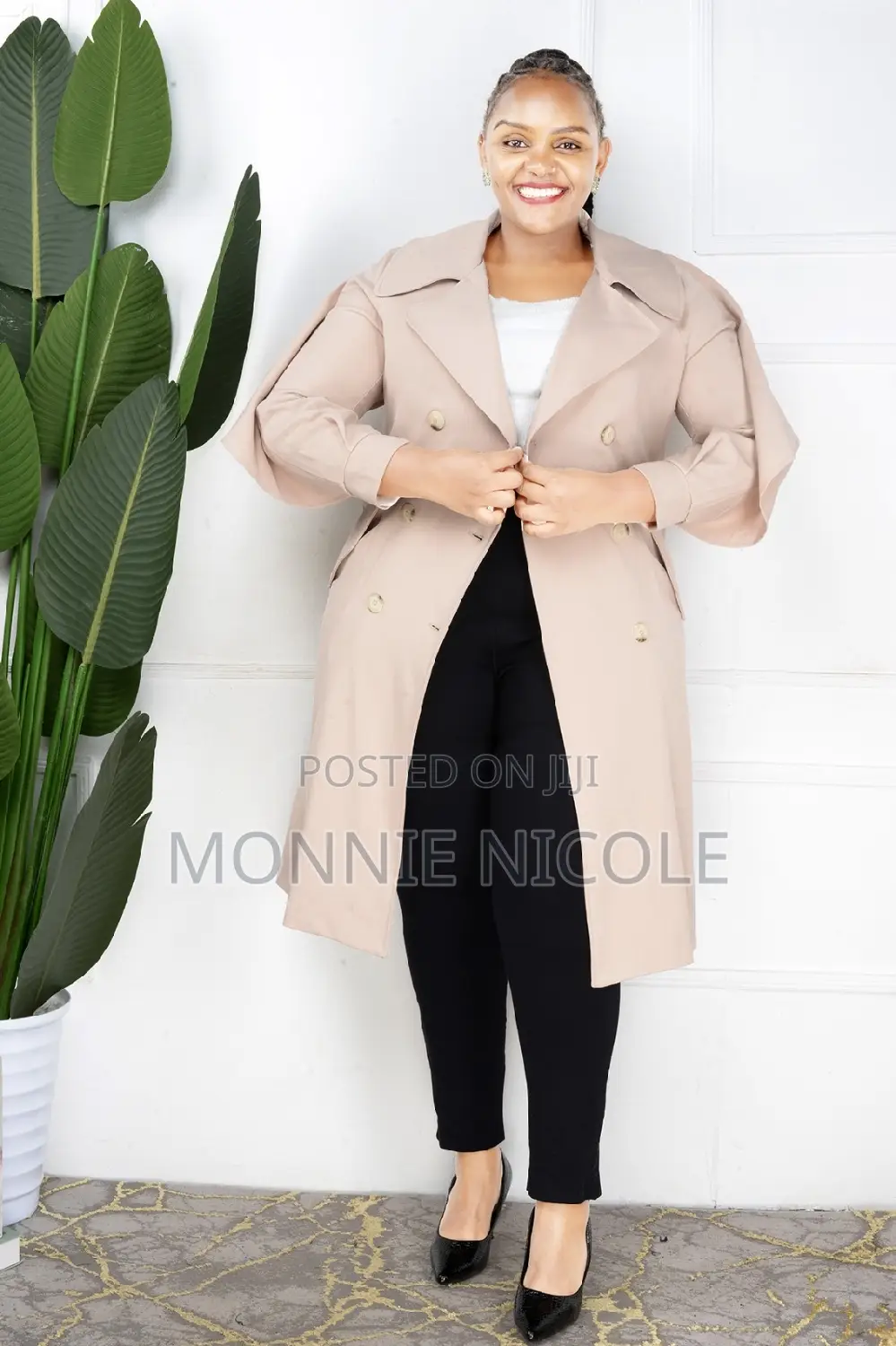 Long Classy Trench Coat.