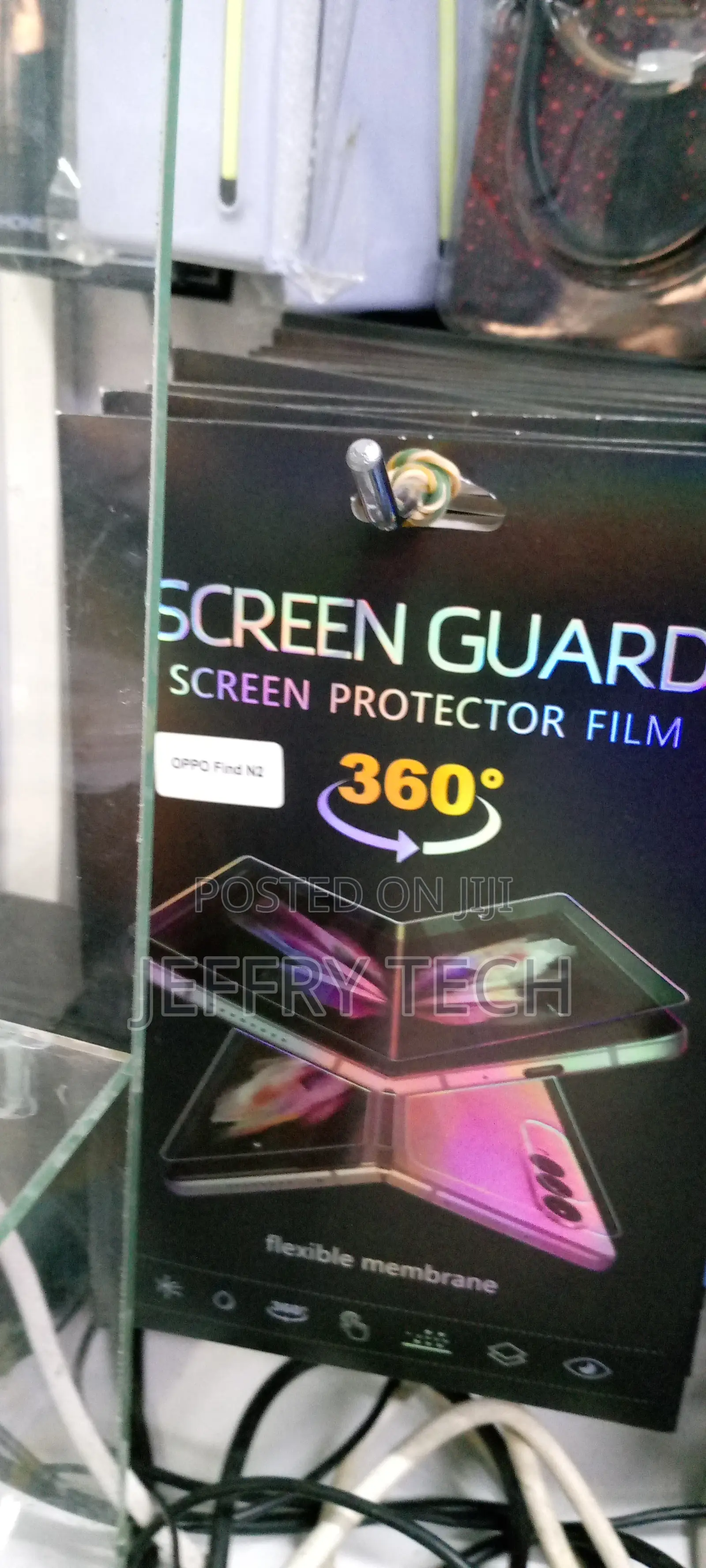 For Oppo Find N2 Flip, Hinge Hard PC Cover Case Glass Small