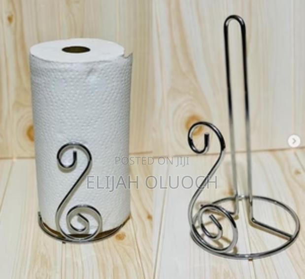 Heavy Stainless Steel Metallic Kitchen Towel Holder Stand