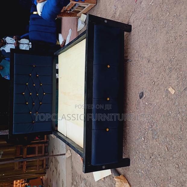 Hardwood Bluegham Mocket Bed 5x6