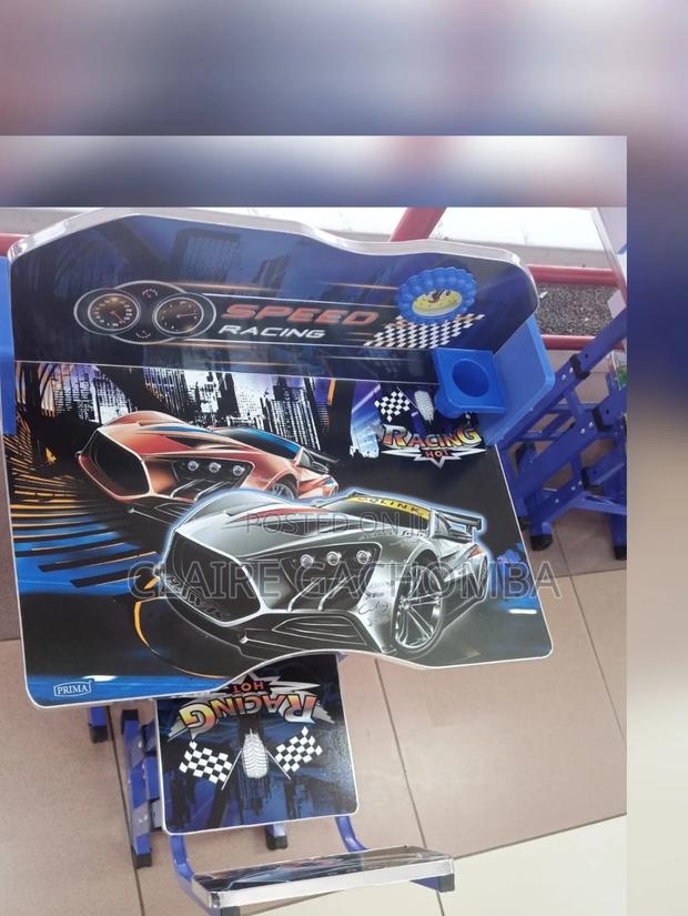 Blue Kids Adjustable Study Table Desk - main view