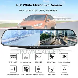 In-Car Recording Camera 1080p Video Recorder Rear View Mirro
