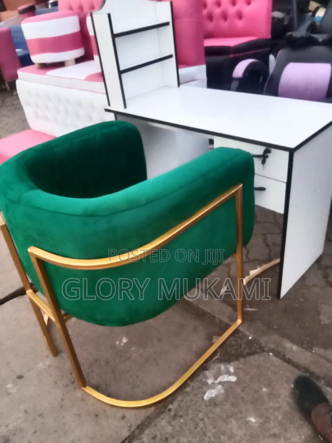Manicure Chairs and Table