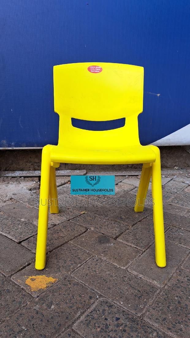 Yellow Acme Kids Plastic Chairs - thumbnail 3
