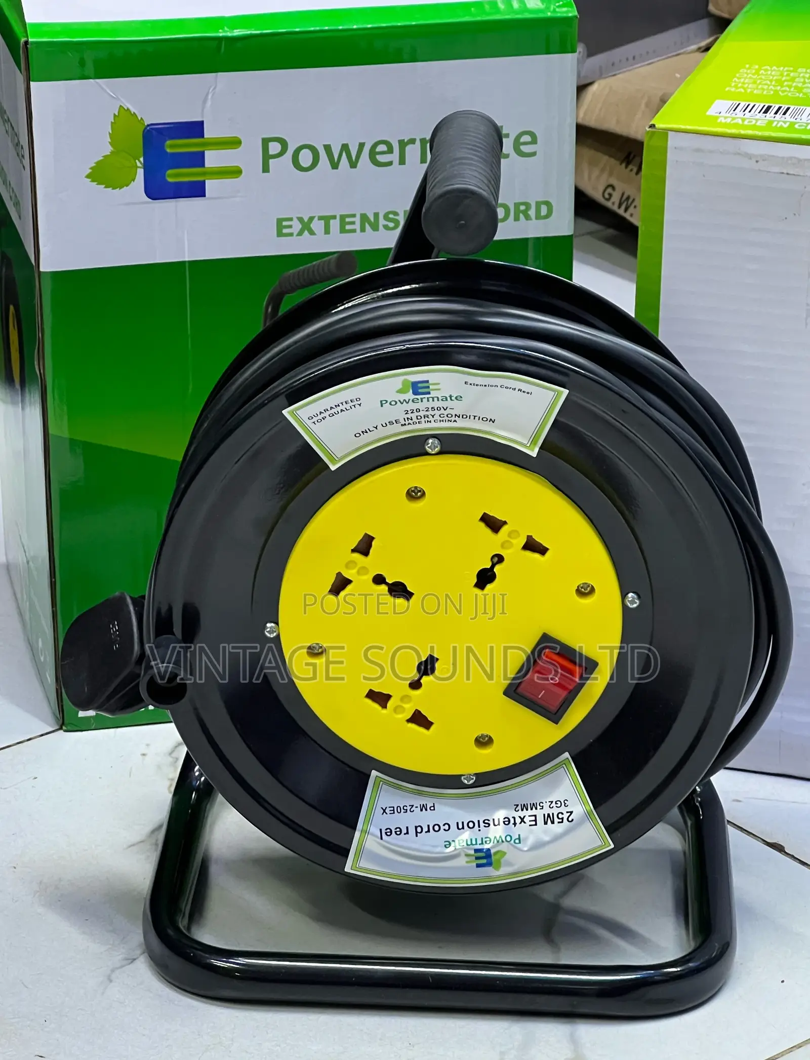 Heavy Power Extension Cable Reel 25 Meter 1.5mm 3 CORE