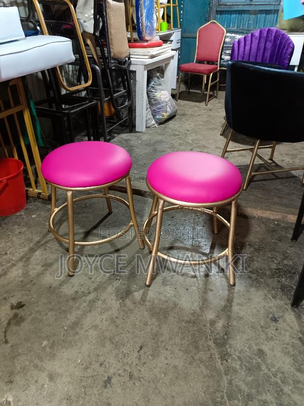 Pedicure Stools, Pink - main view