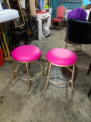Pedicure Stools, Pink 