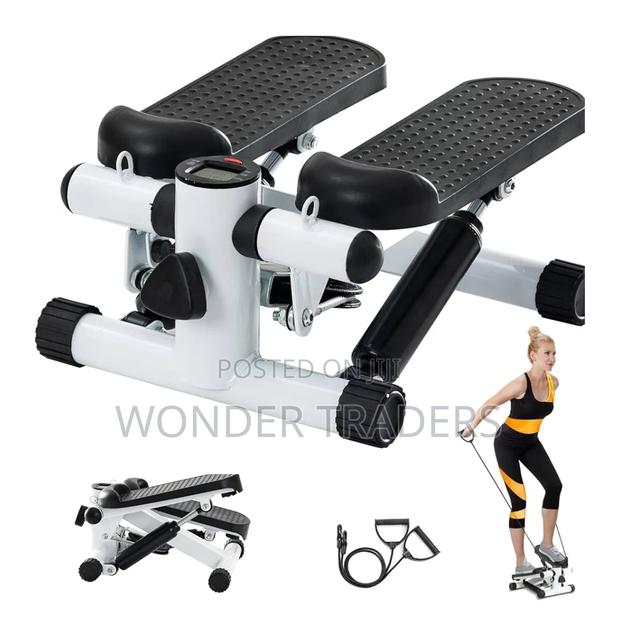 Mini Stepper Exercise Machine WITH Resistance Bands - main view