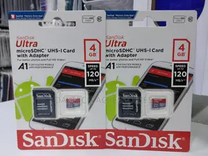 Sandisk Ultra Microsdhc Uhs-I Card (W/ Adapter) - 4gb