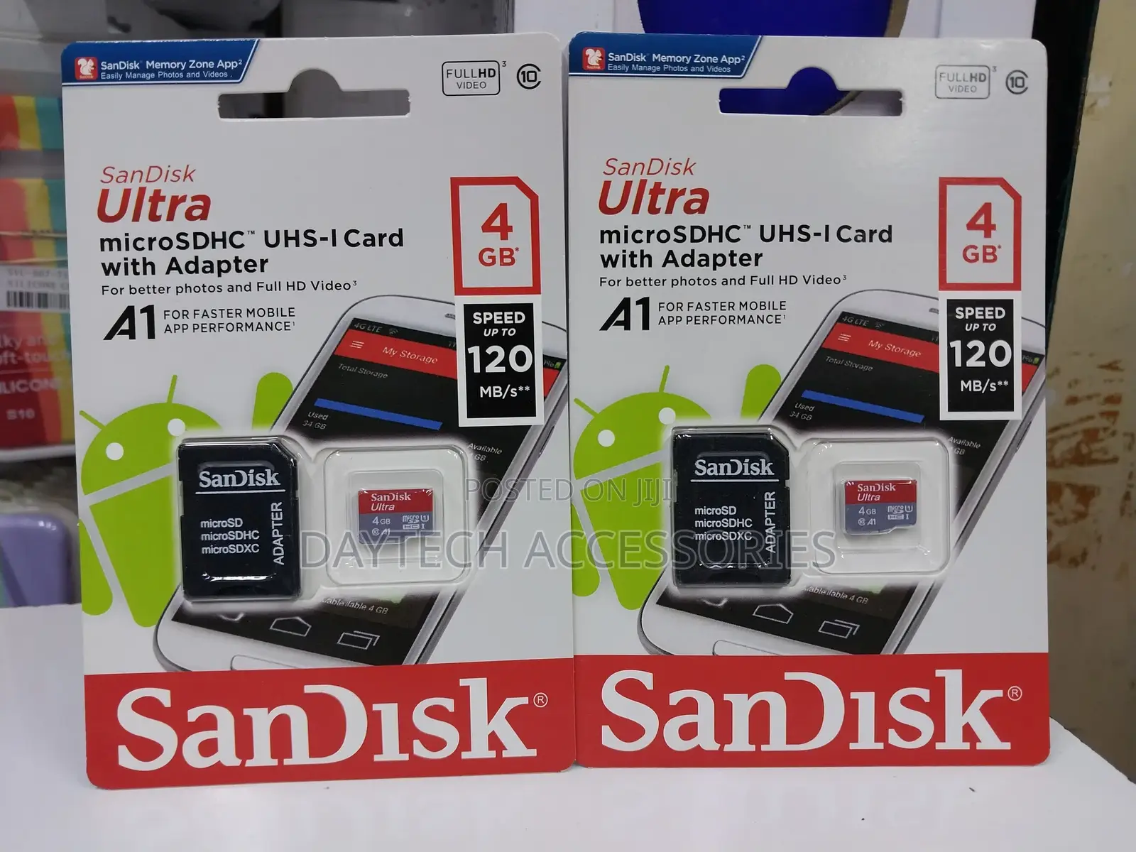 Sandisk Ultra Microsdhc Uhs-I Card (W/ Adapter) - 4gb