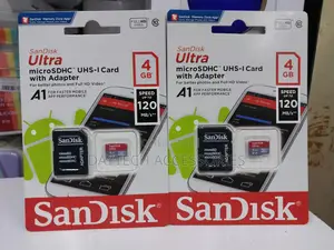 Sandisk Ultra Microsdhc Uhs-I Card (W/ Adapter) - 4gb