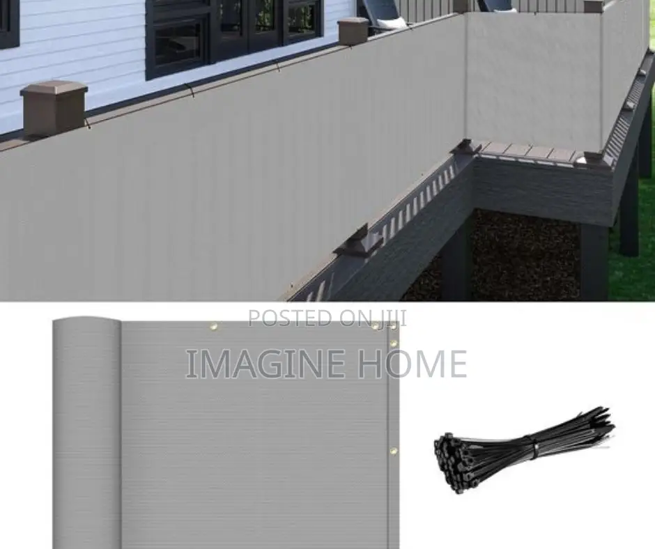 Grey Balcony Shield/Dust Trap