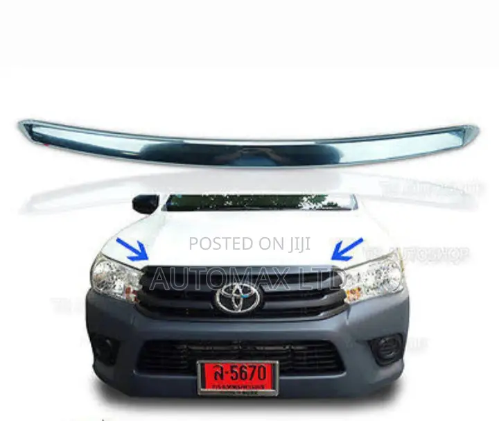 Toyota Hilux Revo, Front Bonnet Boot Chrome Trim