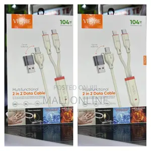 Vivdie 2-in-2 Data Cable Multifunctional Fast Charging CB402