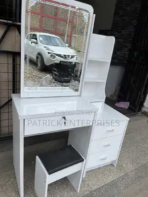 European Imported Dressing Table With a Sliding Mirror