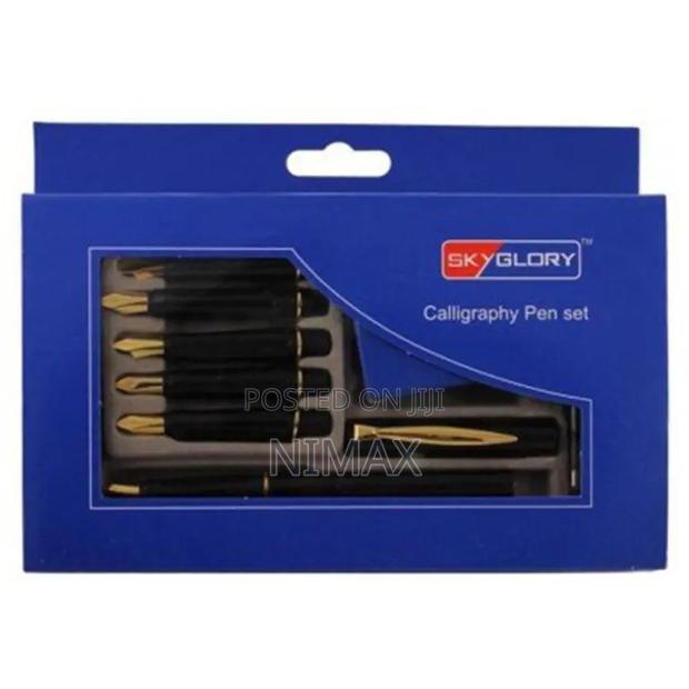Calligraphy 6 Pen Set With Ink - main view