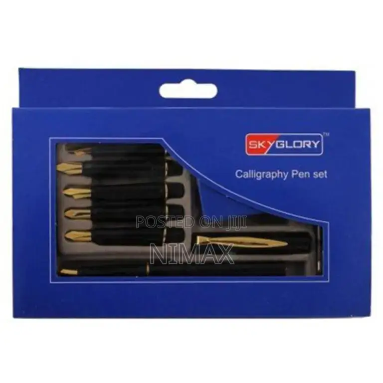 Calligraphy 6 Pen Set With Ink