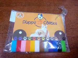 12 Colors Puppy ID Collars Whelping Dog Adjustable -XL Band