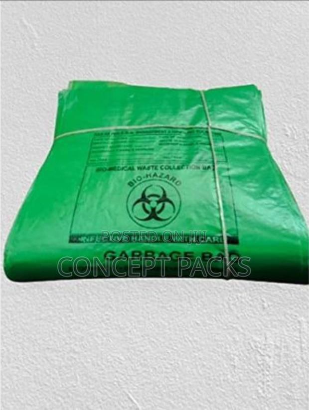 Green Garbage Bag, Size: 30x36 Inch - Pack of 50pcs