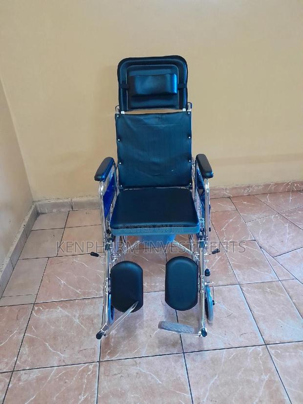 Reclining Wheelchair With Commode - thumbnail 4