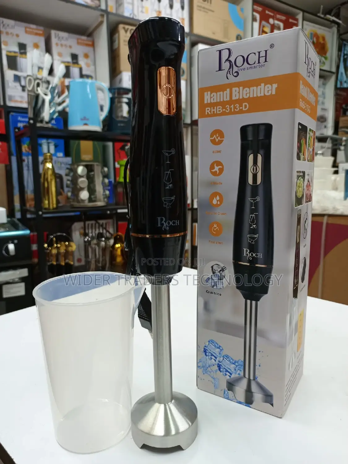 Roch Handblender
Comes With a 600ml Jar
-800wts
-Can CRL