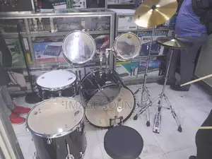 USA Power Acoustic Drumset - Black