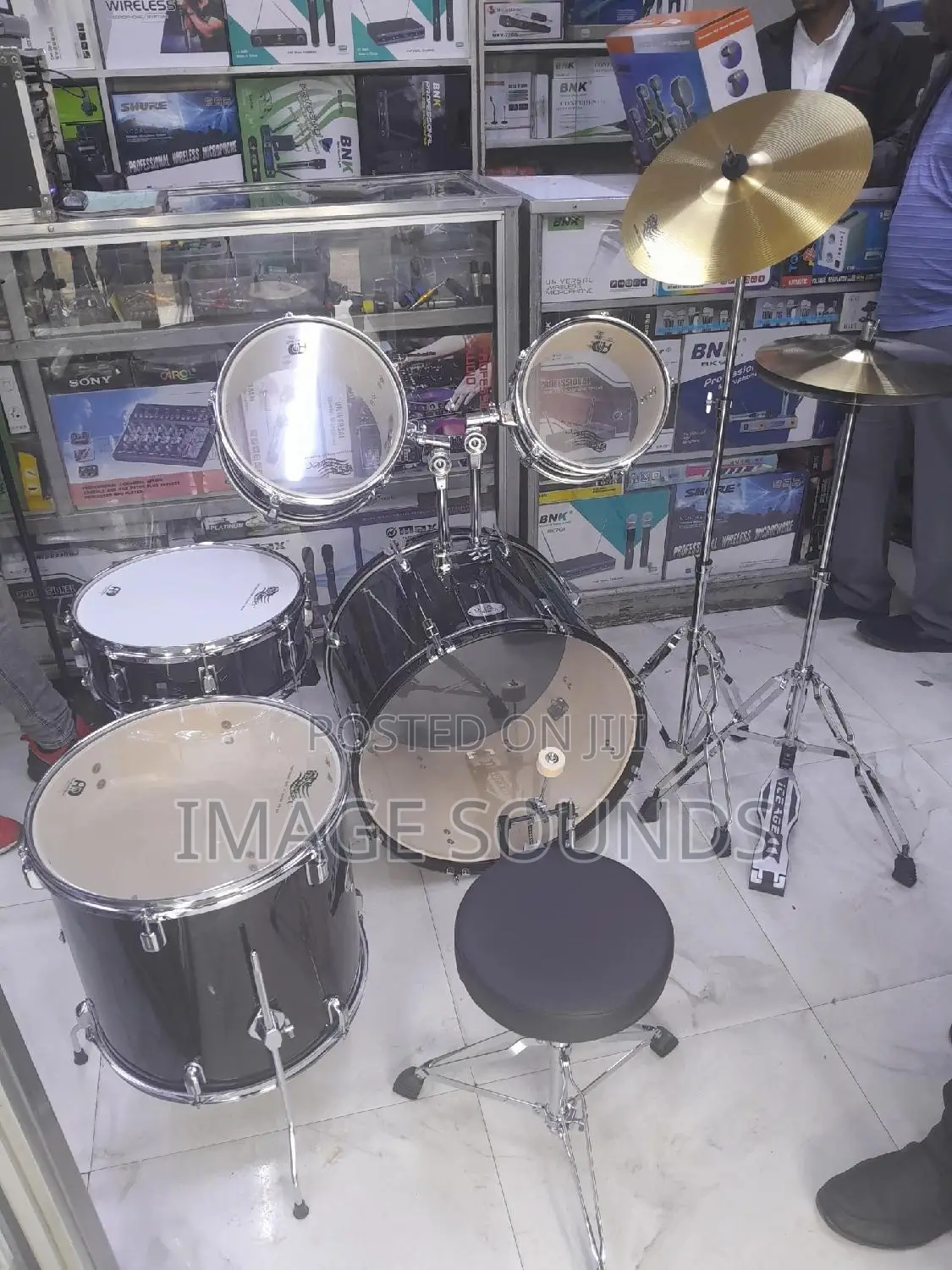 Drumset Kit Acoustic 5pieces Usa Power
