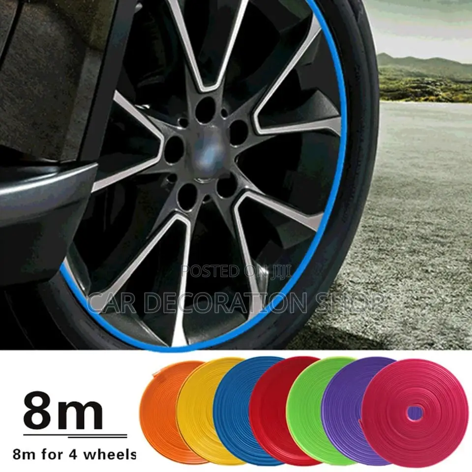 8m Flexible Rubber Rim Protector Decoration