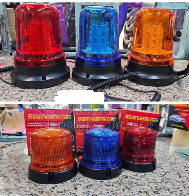 12v Long O Short Red,Blue,Amber Beacons Lights (2000-2300