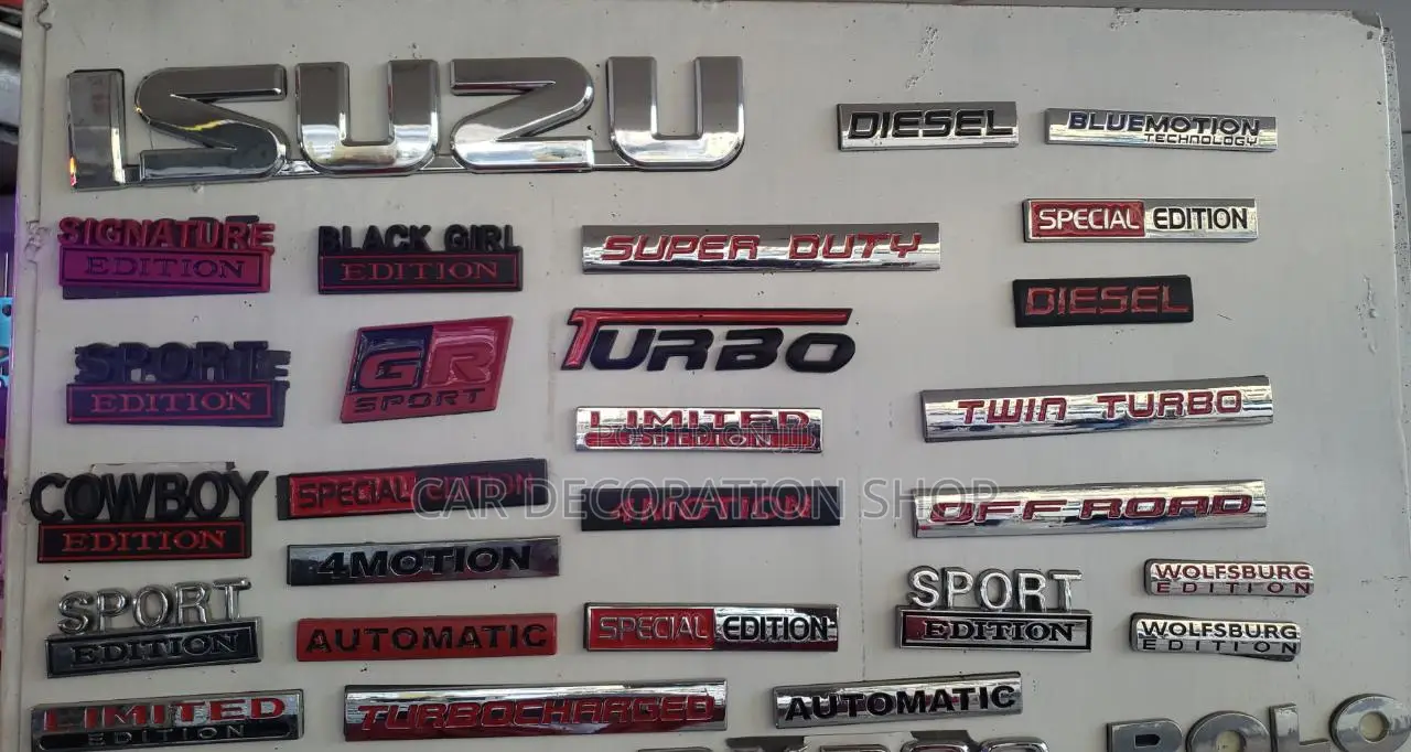 Unique Car Body Badges