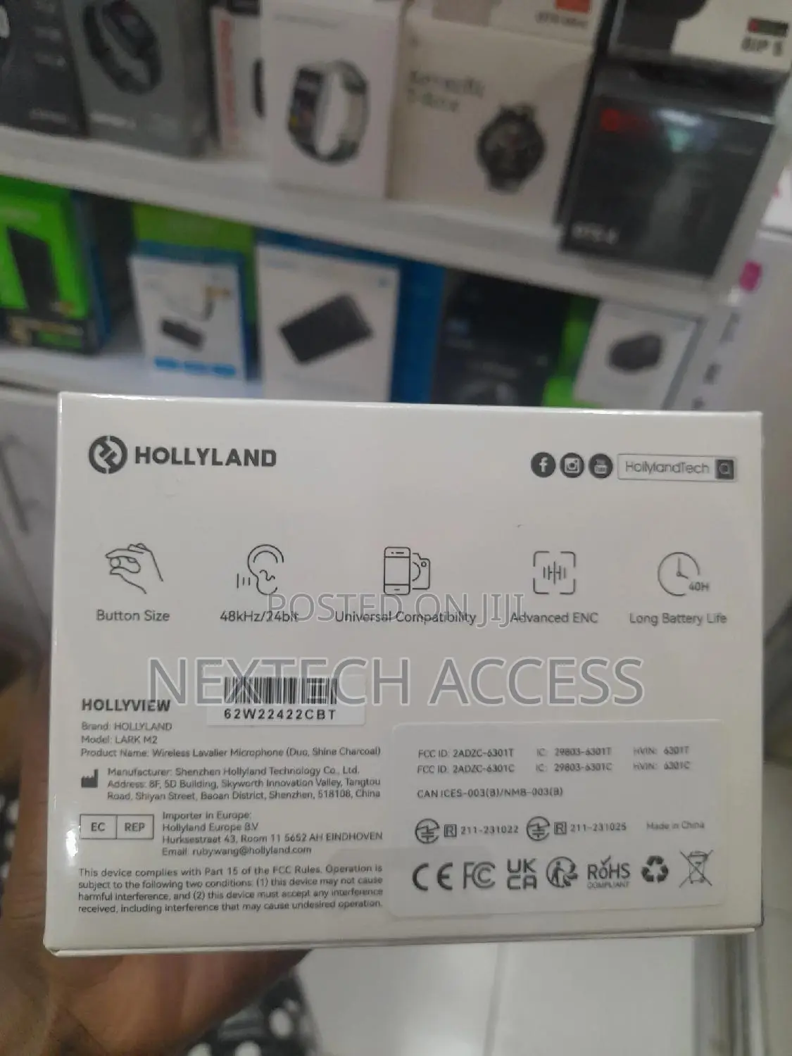Hollyland Lark M2 Duo Combo Wireless Lavalier Microphone