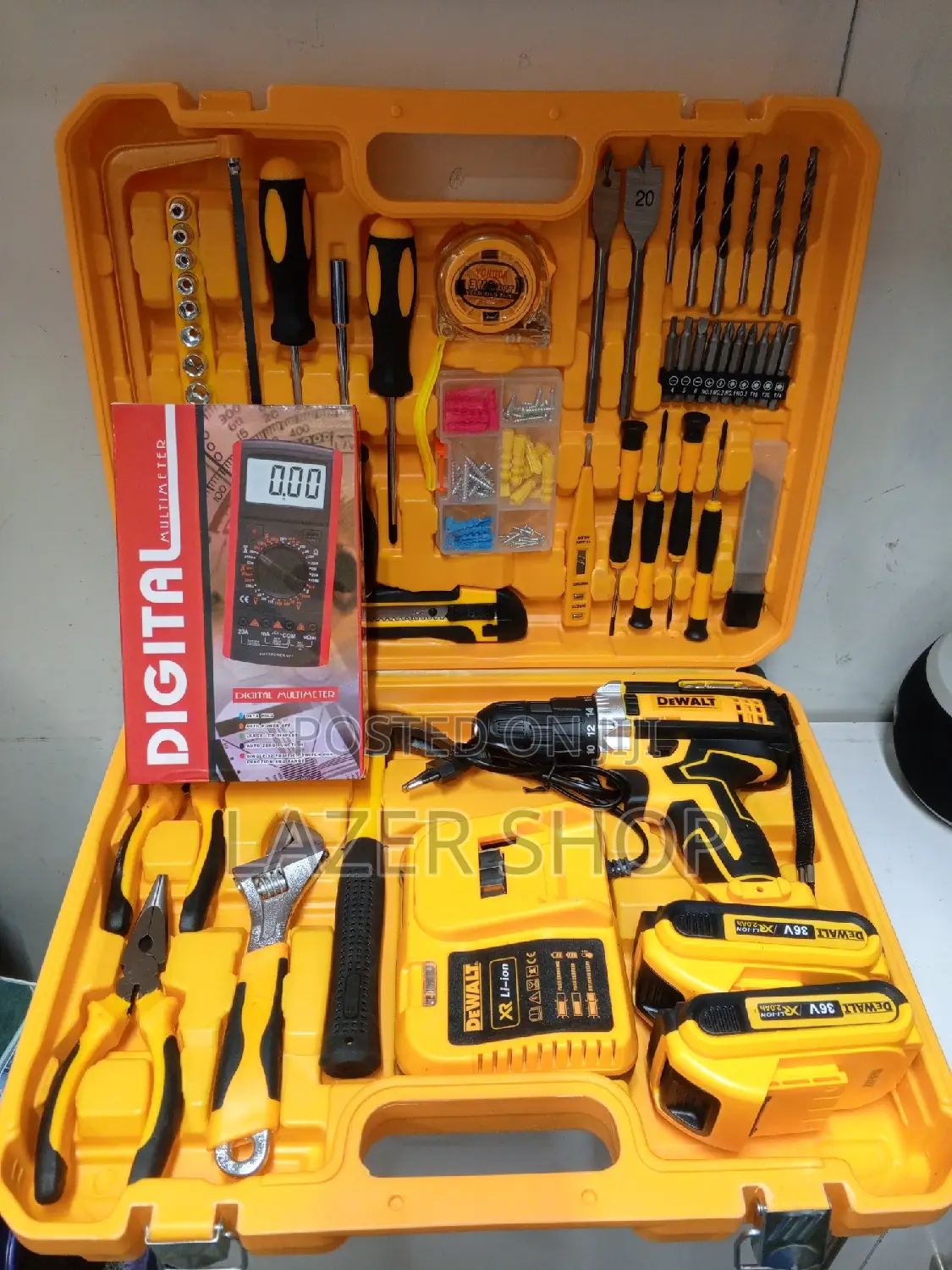 Dewalt Cordless Drill+Digital Multimeter