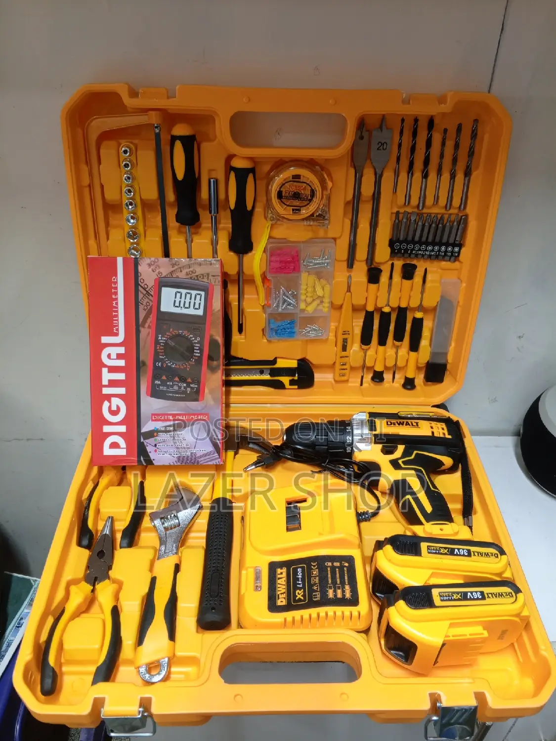 36v Cordless Drill+Multimeter