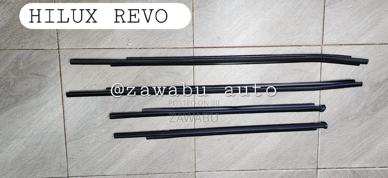 Toyota Hilux Revo Weather Strips Double Cab Black.