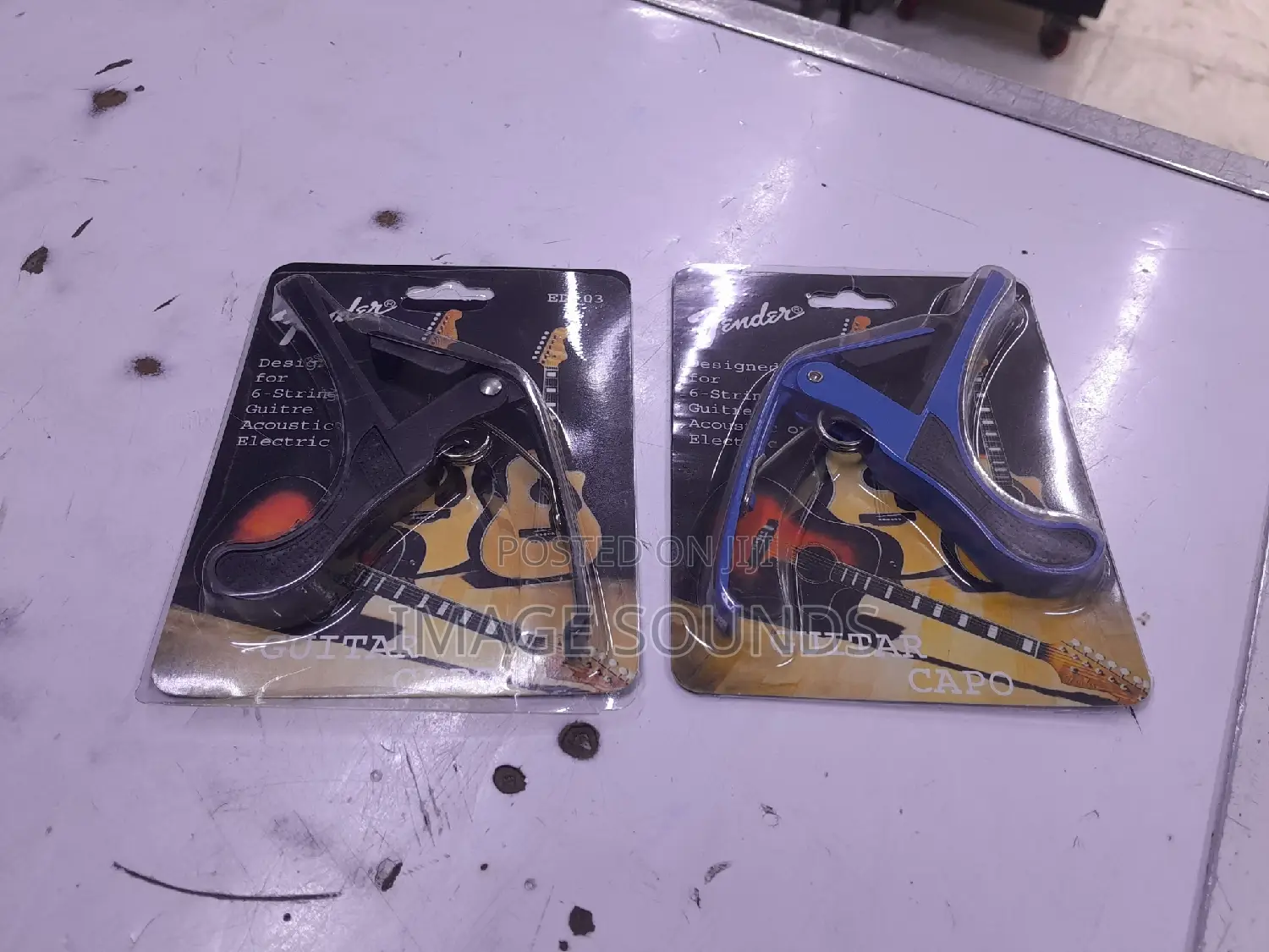 Guitar Capo Colors Black and Blue