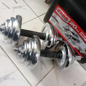 Chrome 20kgs Dumbells Set
