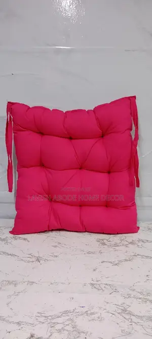 Chair Pads Padded Chair Cushion (Hot Pink)With Secure Ties